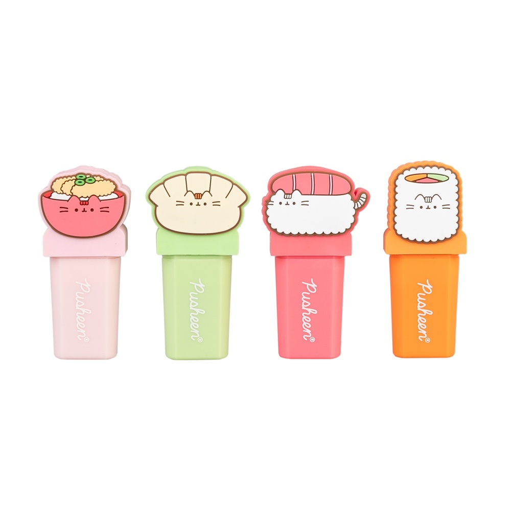 Grupo Erik Pusheen - Sushi Roll Set Of 4 With Topper Highlighter - Multicolours